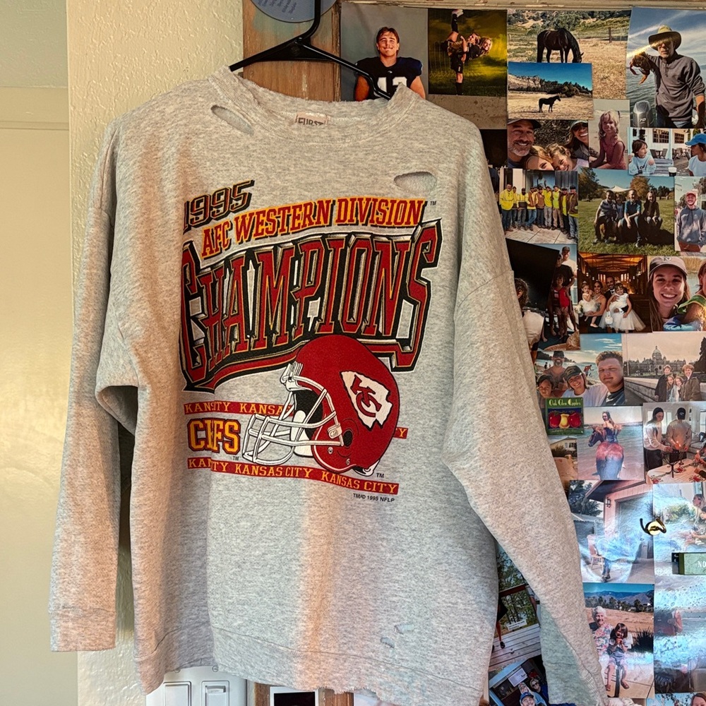 Furst of a Kind vintage Kansas City Chiefs sweatshirt.